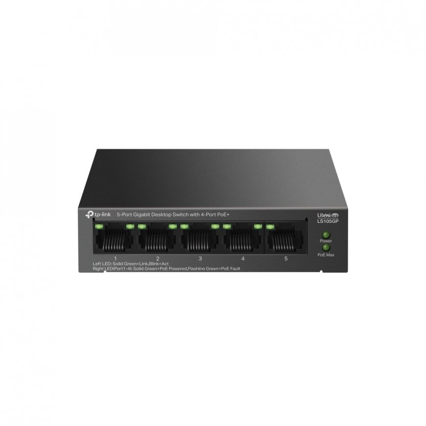 TP-Link LiteWave LS105GP tīkla pārslēgs Nepārvaldīts