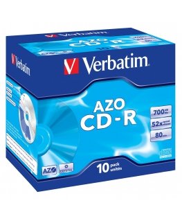 Verbatim CD-R AZO Crystal 700 MB 52x 10 tk