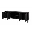 Cama Komoda ISLA 200x40x75 matinės juodos spalvos