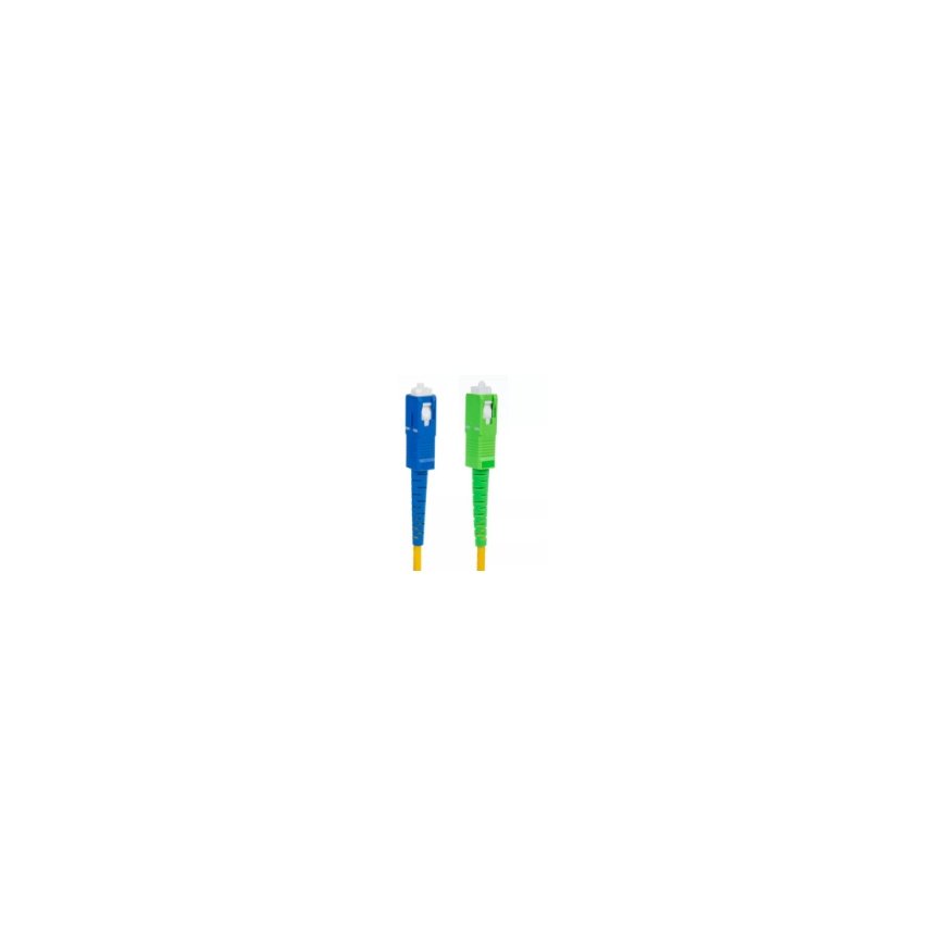 Extralink Patch Cord SC/APC-SC/APC, LSOH, Üksik Režiim, Simplex, G.657A2, 3mm, 15m, Valge