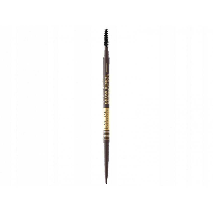 Eveline Micro Precise Brow Pencil 2v1 pieštukas antakiams 03 Tamsiai rudas – 2