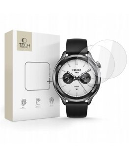 УКРЕПЛЁННОЕ СТЕКЛО TECH-PROTECT GLASS FIT+ 2-УПАКОВКА XIAOMI WATCH S4 C