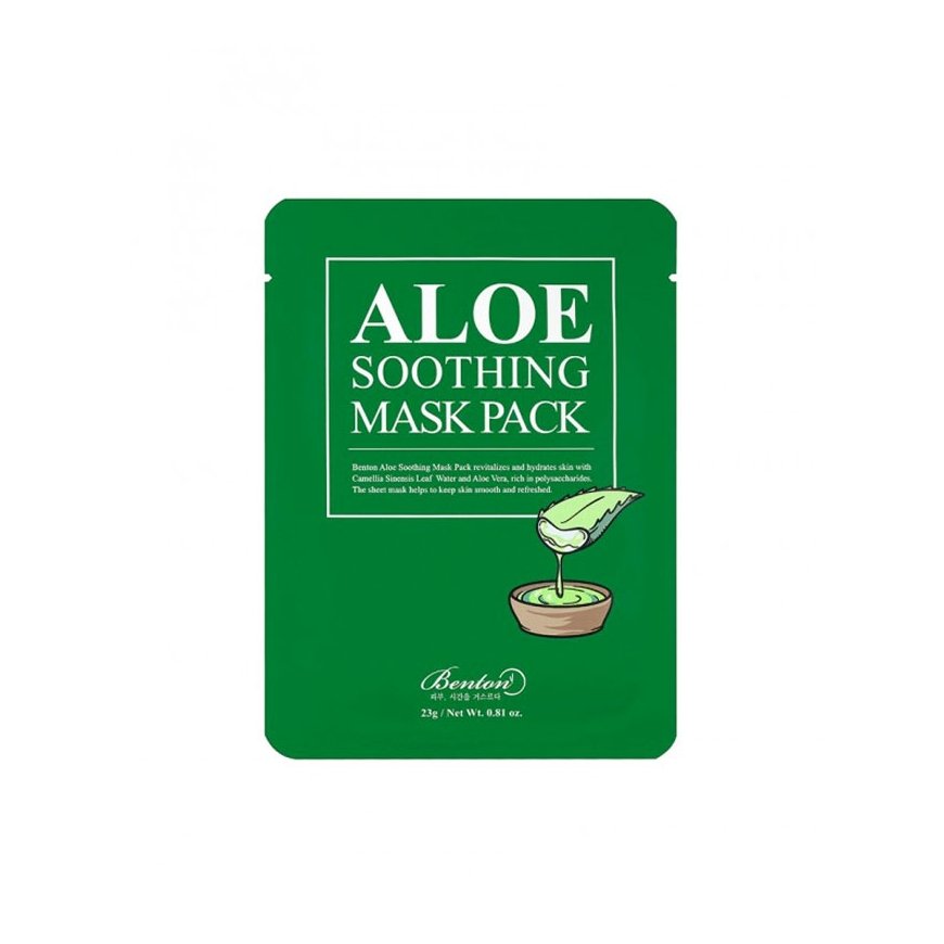 Aloe Vera -rauhottava naamio - Kosteuttava kasvojen naamio. – 2