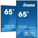 iiyama LH6541UHS-B1AG infoekraan 163,8 cm (64.5") LCD 500 cd/m² 4K Ultra HD Must 24/7 iiyama LH6541UHS-B1AG infoekraan 163,8 cm (64.5") LCD 500 cd/m² 4K Ultra HD Must 24/7