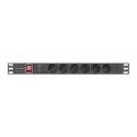Lanberg PDU-06F-0200-BK energosadales vienība, PDU 6 Maiņstrāvas izvade (-s) 1U Melns Lanberg PDU-06F-0200-BK energosadales vienība, PDU 6 Maiņstrāvas izvade (-s) 1U Melns