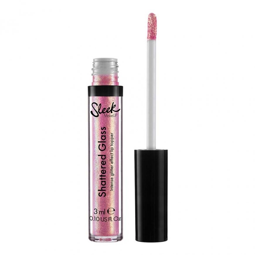 Sleek MakeUP Shattered Glass Intense Glitter Effect Lip Topper lūpu spīdums 3 ml Hoax