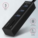 Axagon HMA-CR3A sülearvuti dokk ja pordireplikaator Juhtmega ühendatud USB 3.2 Gen 1 (3.1 Gen 1) Typ Axagon HMA-CR3A sülearvuti dokk ja pordireplikaator Juhtmega ühendatud USB 3.2 Gen 1 (3.1 Gen 1) Typ