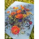 Merejka Kryželiu embroidery kit 'Sunlit Petals' 39x31 cm SK270 Merejka Kryželiu embroidery kit 'Sunlit Petals' 39x31 cm SK270