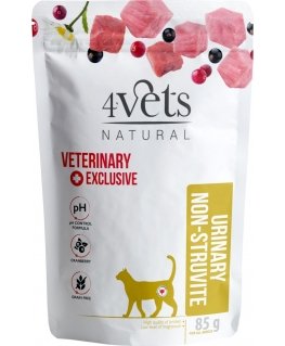 4VETS Natūralus šlapimo nestruvių - drėgnas katės maistas - 85g
