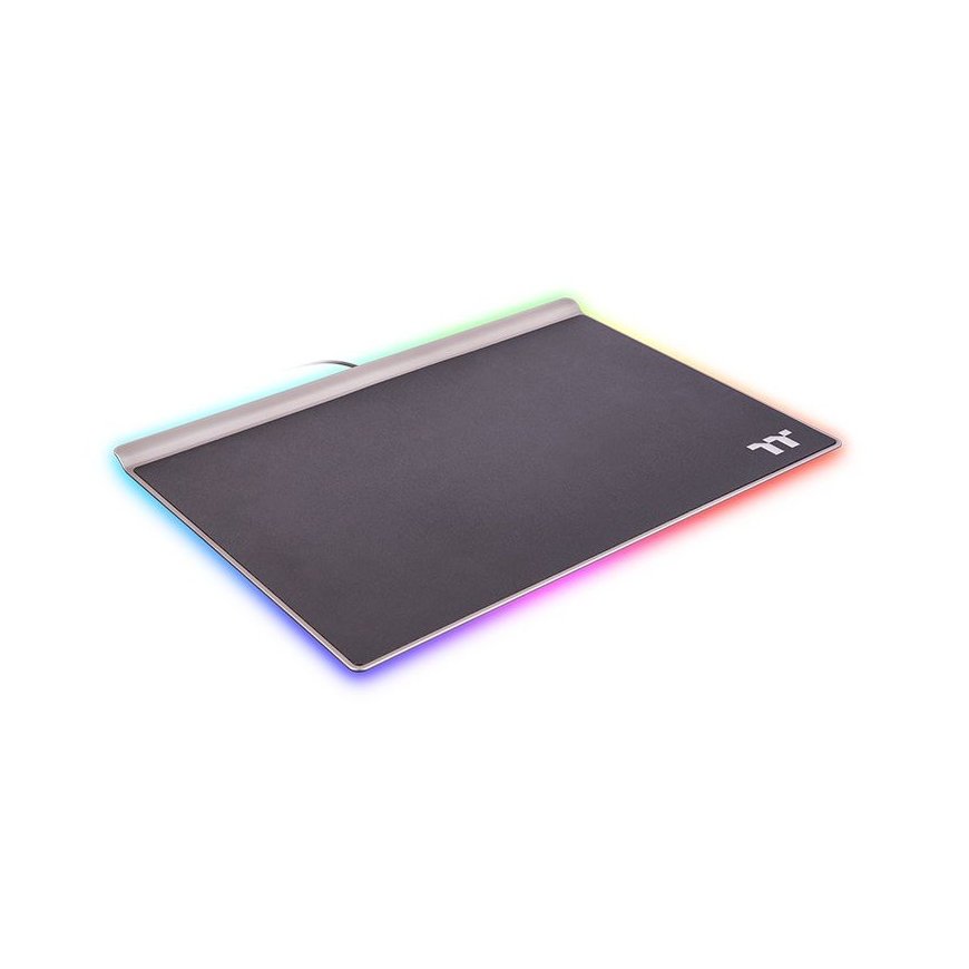 Thermaltake Argent MP1 RGB Gaming mouse pad Black, Titanium – 2