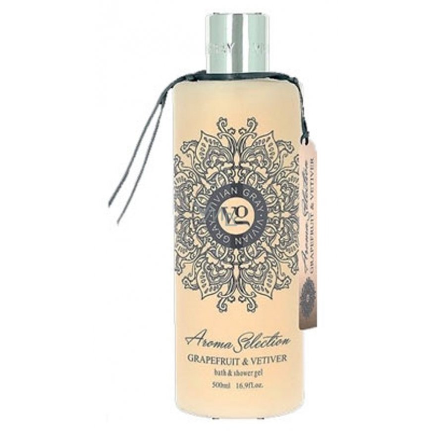 Aroma Selection Greippi & Vetiver Kylpy- ja Suihkugeeli