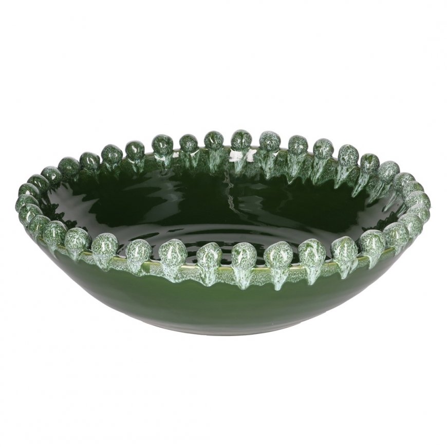 DOMESTIC RITUALS Reginaldo Plate for pot 42 cm green