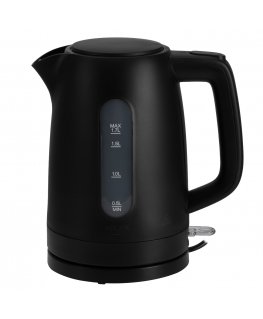 Adler AD 1379b Elektrinis virdulys 1,7 l | strix | plokščias šildytuvas | automatinis išjungimas | juoda