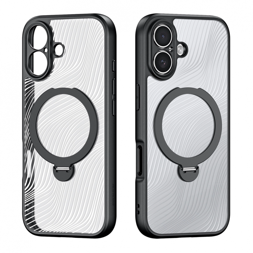 Dux Ducis Aimo Mag Case with Magnetic Ring and Stand for iPhone 17 - Black – 2