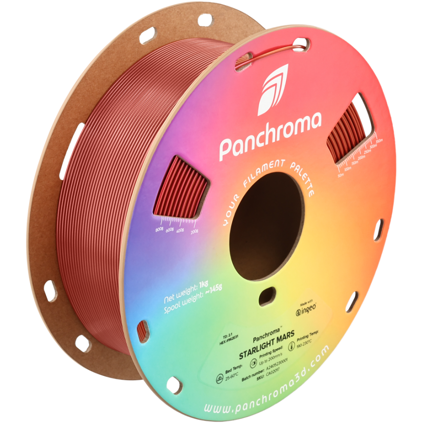 Polymaker Panchroma PLA Starlight 1.75mm 1kg - Starlight Merkuur – 4