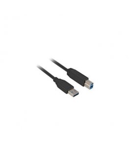 Sharkoon 3m, USB3.0-A/USB3.0-B USB-kaapeli USB 3.2 Gen 1 (3.1 Gen 1) USB A USB B musta
