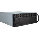 Inter-Tech 4U-4408 Püstik Must, Hõbe