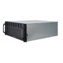 Inter-Tech 4U-4408 Püstik Must, Hõbe