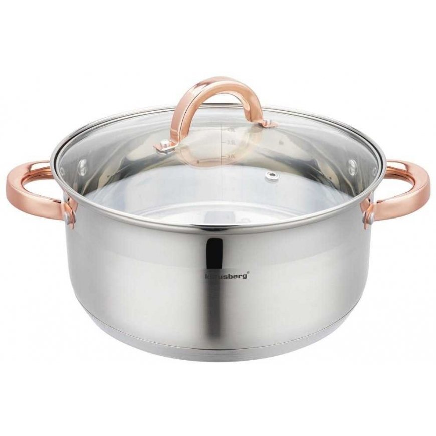 Puods NA PARĘ KLAUSBERG 4 ELEM. 24cm KB-7735 ROSE GOLD – 5