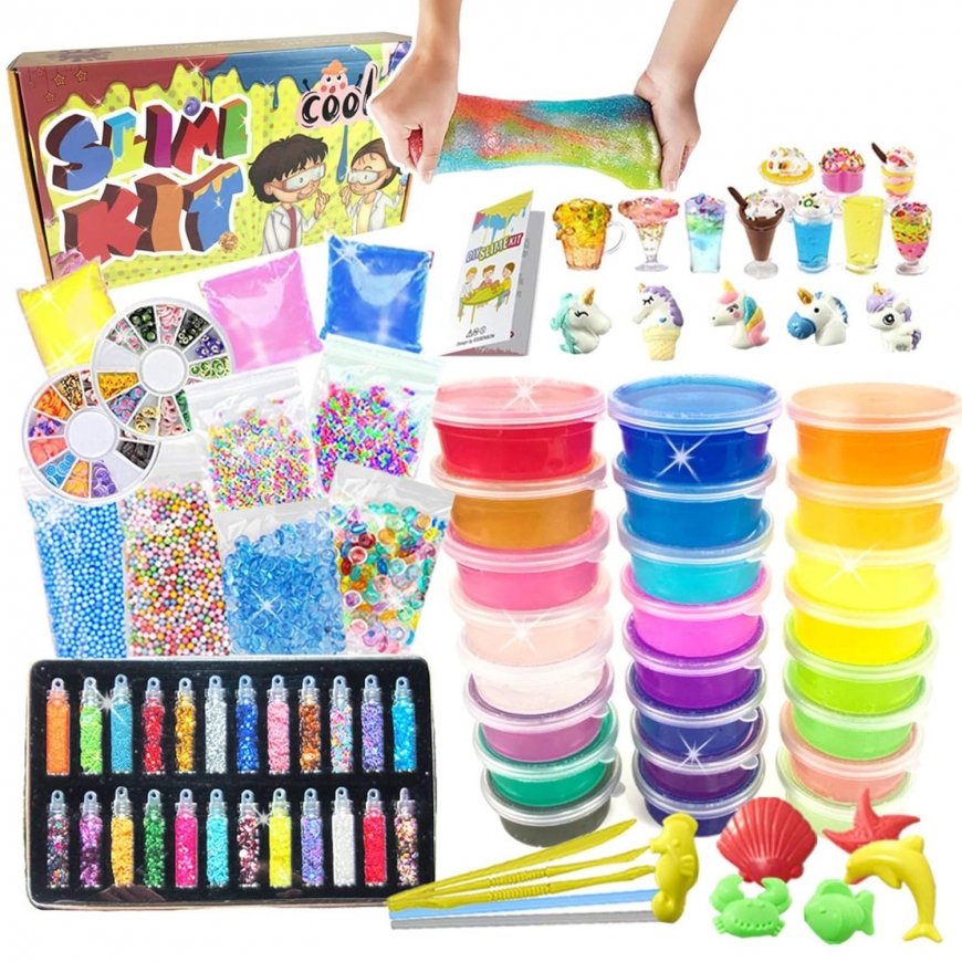 Kiddyz Slime DIY Kit XL Complete Set for Making Slime at Home Mu