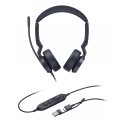 Yealink UH44 Dual UC USB-C/A Austiņas Vadu Birojs / zvanu centrs USB Type-C / USB Type-A Melns Yealink UH44 Dual UC USB-C/A Austiņas Vadu Birojs / zvanu centrs USB Type-C / USB Type-A Melns