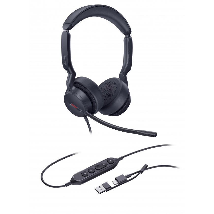 Yealink UH44 Dual UC USB-C/A Kõrvaklapp Juhtmega ühendatud Peavõru Kontor/kõnekeskus USB Type-C / US – 2