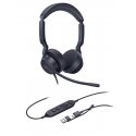 Yealink UH44 Dual UC USB-C/A Austiņas Vadu Birojs / zvanu centrs USB Type-C / USB Type-A Melns Yealink UH44 Dual UC USB-C/A Austiņas Vadu Birojs / zvanu centrs USB Type-C / USB Type-A Melns
