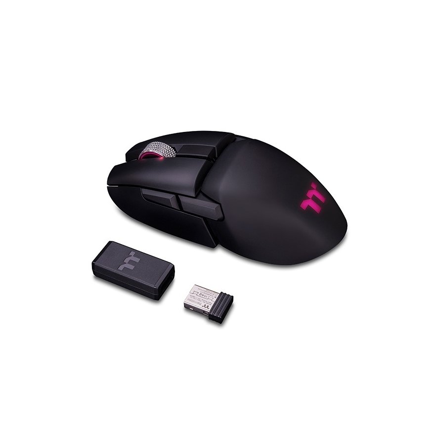 Thermaltake Argent M5 hiiri Pelaaminen Molempikätinen RF Wireless + Bluetooth + USB Type-A Optinen 1 – 2