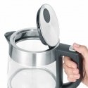 Severin WK 3468 электрический чайник 1 L 2200 W Черный, Нержавеющая сталь, Прозрачный