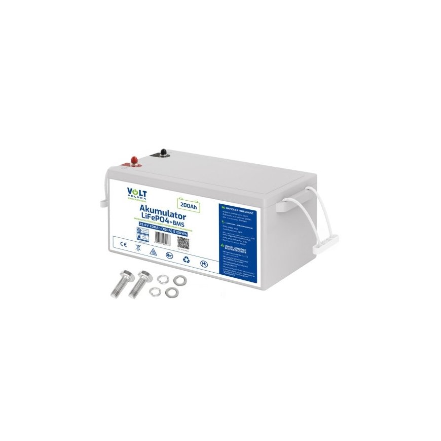 Akumuliatorius LiFePO4 25,6V 200 Ah (200A) + BMS