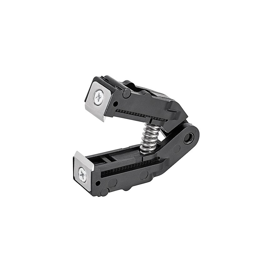Knipex 12 49 21 kaapelinkuorija musta, Hopea