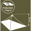 Enero Camp Tinklelis uute 200X120X95CM ENERO STOVYKLÄ Enero Camp Tinklelis uute 200X120X95CM ENERO STOVYKLÄ