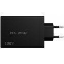 Blow Sieninis įkroviklis USB-Cx4 PD 100W GAN juodas Blow Sieninis įkroviklis USB-Cx4 PD 100W GAN juodas