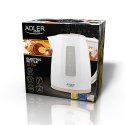 Adler AD 1264 elektrinis virdulys 1,7 L 2200 W Riešutas, Balta Adler AD 1264 elektrinis virdulys 1,7 L 2200 W Riešutas, Balta