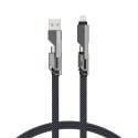 4smarts 541456 USB cable 1.5 m USB A/USB C USB C/Lightning Graphite 4smarts 541456 USB cable 1.5 m USB A/USB C USB C/Lightning Graphite