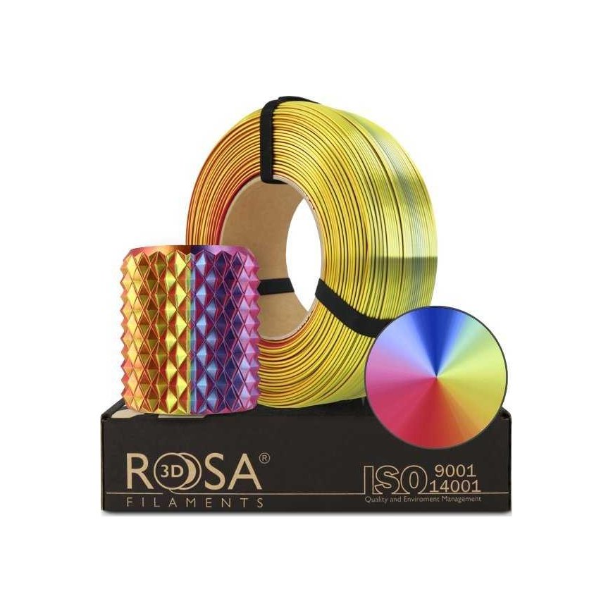 Rosa Plast Rosa3D Täyte PLA Magic Silk lanka 1,75 mm 1kg - Karnevaali – 5
