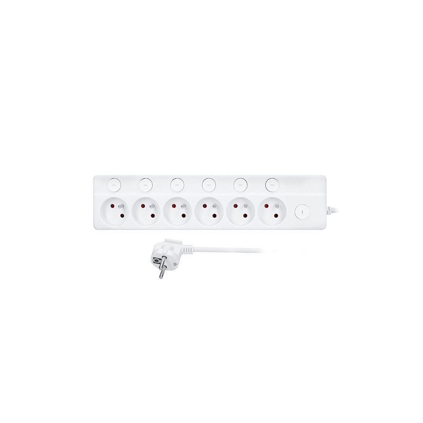 Solight 6z удлинитель 3м белый