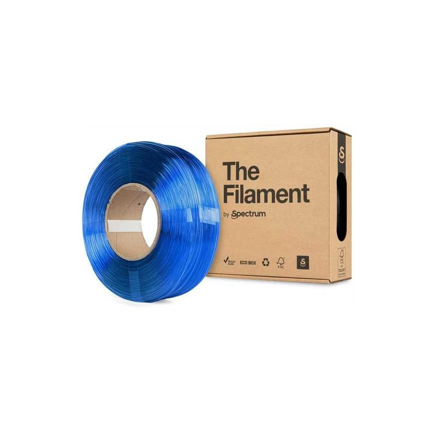 Spectrum PETG filament refill 1.75 mm 1kg - transparent blue – 4