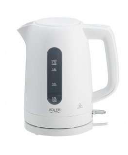 Adler AD 1379w Elektriskais tējkanna 1,7 l | strix | plakana sildīšanas elementa | automātiskā izslēgšanās | balta
