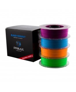 PrimaCreator EasyPrint PLA Value Pack Neon – 1.75mm – 4 x 500g (total 2kg) – neon blue, neon green, neon orange, neon violet