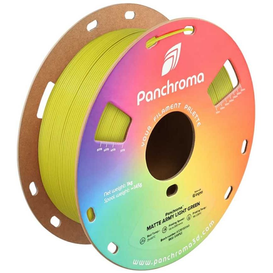 Polymaker Panchroma PLA MATTE Army 1.75mm 1kg - Army rusvai gelsvas – 2
