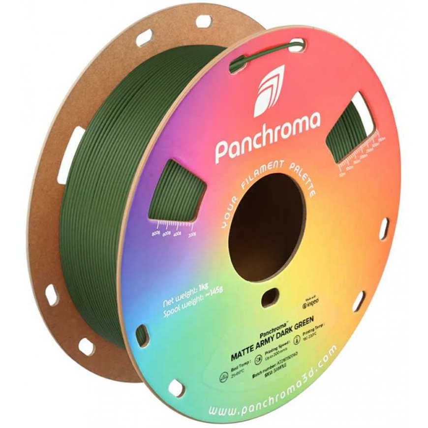 Polymaker Panchroma PLA MATTE Army 1.75mm 1kg - Army rusvai gelsvas – 4
