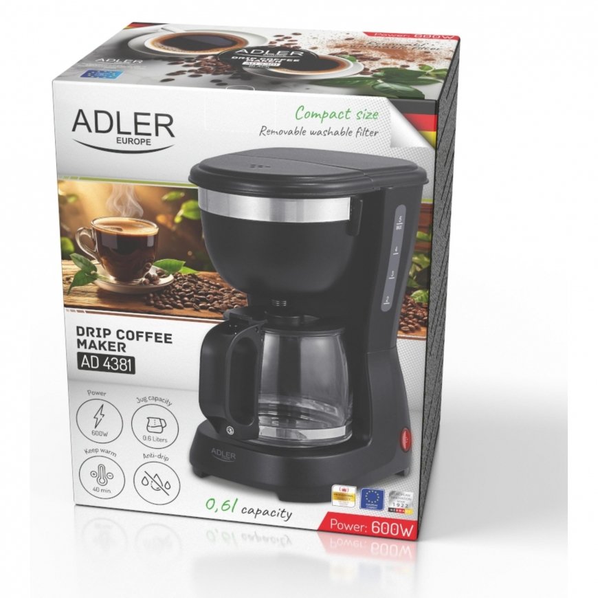 Adler AD 4381B kavos aparatas 0,6L 600W – 2