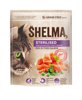 SHELMA Steriloitu Runsas lohessa - kuiva kissanruoka - 750g