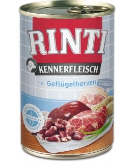 RINTI Kennerfleisch Širdutė, Paukštiena Suaugusių 400 g