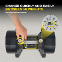 Adjustable dumbbell TUNTURI MX55 Dumbbell 4.5-24.9 kg, knurled