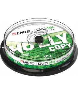 Emtec ECOVRW47104CB neįrašytas DVD diskas 4,7 GB DVD-RW 10 vnt