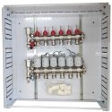 Hismart Grindinio heating collector 6 circuits with thermal actuators NC AC230V and flow meters Hismart Grindinio heating collector 6 circuits with thermal actuators NC AC230V and flow meters