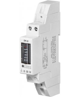 Virone Orno 1 vaiheen analoginen sähkönkulutuksen mittari, 40A, 1 moduuli, DIN TH-35mm