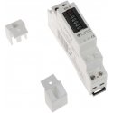 Virone Orno 1 fāzes analogais elektroenerģijas patēriņa indikators, 40A, 1 modulis, DIN TH-35mm